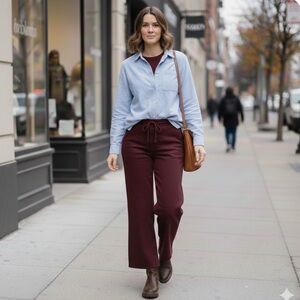 Burgundy Trousers